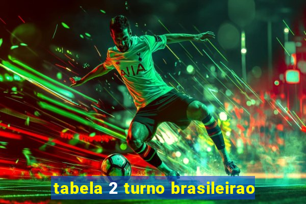 tabela 2 turno brasileirao